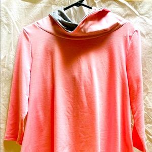 Lightweight Pink Hooded Sweatshirt, M